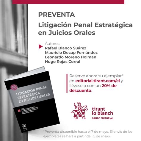 Preventa Libro Litigaci N Penal Estrat Gica En Juicios Orales Tirant