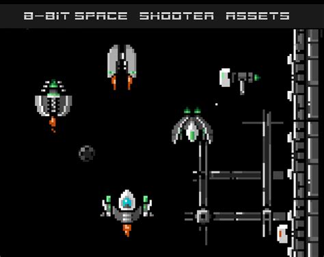 8-bit Space Shooter Assets by jillionbits