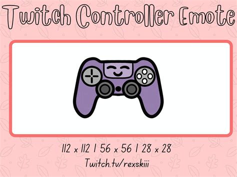 Controller Emote Kawaii Emotes Cute Emotes Gaming Emote Etsy UK In