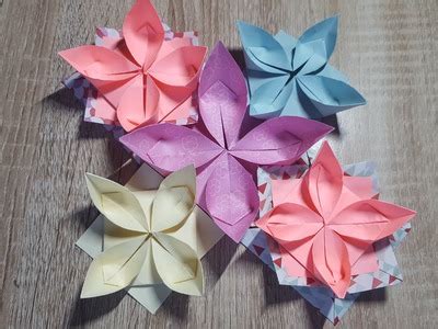 Origami Einfache Origami Blume Falten Wasserlilie How To Make An