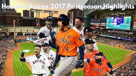 Houston Astros 2017 Postseason Highlights MLB Nostalgia YouTube