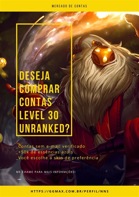 Conta Level Unranked Skins Ess Ncias Azuis League Of