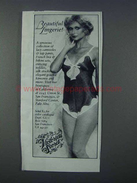 1981 Victoria S Secret Lingerie Ad Beautiful DQ1077