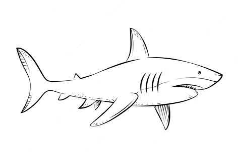 How To Draw Great White Sharks