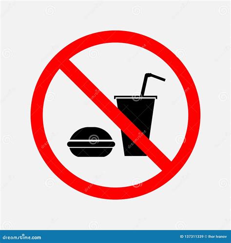 Verboden Eten En Drinken Stock Illustrations Vectors Clipart