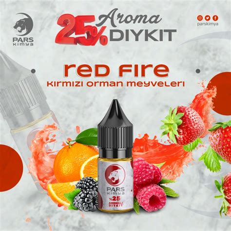 Red Fire 25 YÜKSEK AROMA DIY KIT Pars Kimya Lezzet Durağınız