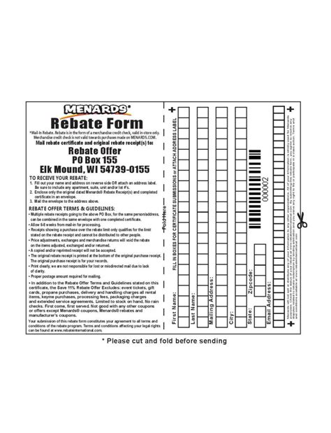 Rebate Forms Site Menards.com - MenardsRebateForms.com