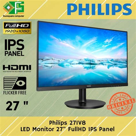 Jual Philips 271V8 LED Monitor 27 Inch IPS Panel Full HD Shopee Indonesia