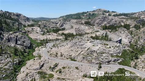 Overflightstock™ Donner Pass California Drone Video Aerial Stock Footage