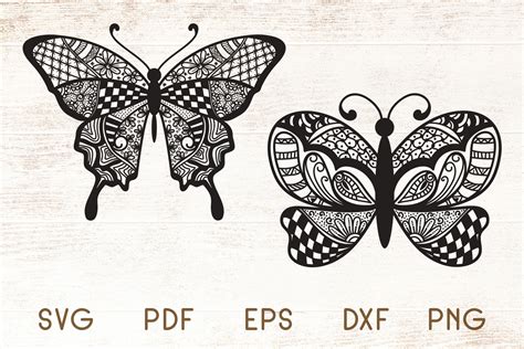 Butterfly Zentangle Graphic by Dasagani · Creative Fabrica