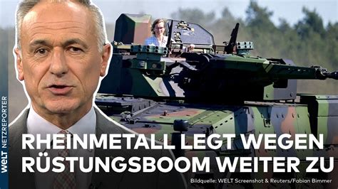 RÜSTUNGSINDUSTRIE BOOMT Rheinmetall wächst weiter kräftig BÖRSE AM