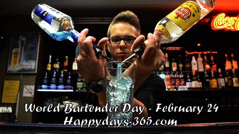 World Bartender Day February 24 2019 Happy Days 365 | Qualads