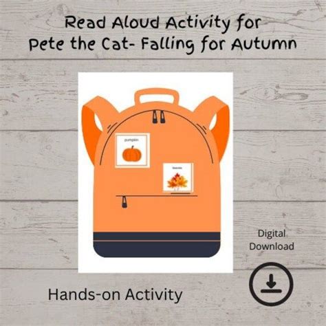 Read Aloud Activity Pairs With Pete The Cat Falling For Autumn