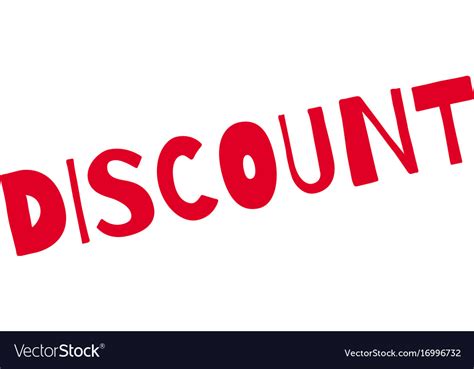 Discount Rubber Stamp Royalty Free Vector Image