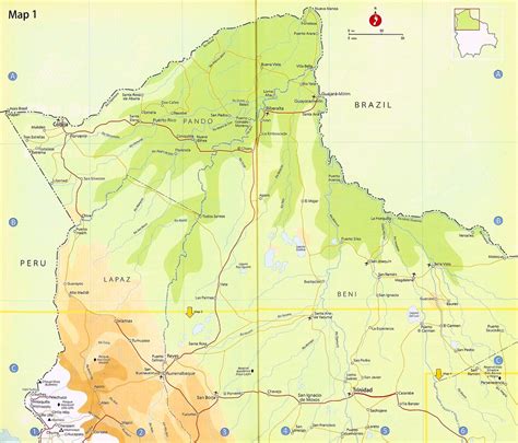 Bolivia Road Map