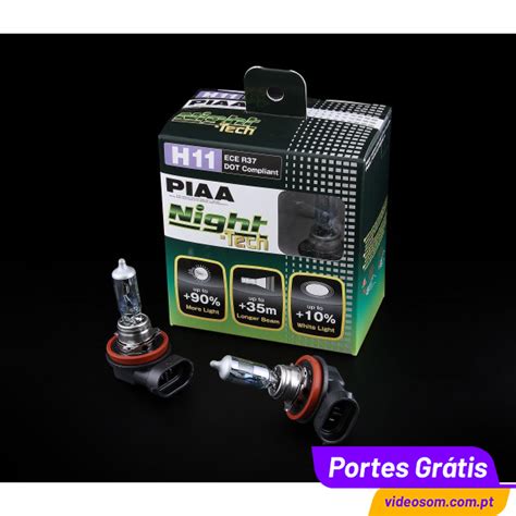 PIAA Night Tech H11 12v 55w ( 2 Bulbs ) - Videosom