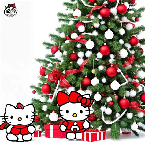 Hello Kitty De Natal - 16 Desenhos para Imprimir e Colorir de Hello Kitty de Natal