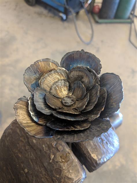 I made a rose : r/Welding