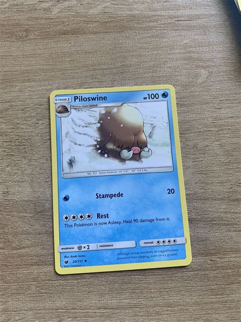 20 111 Piloswine Crimson Invasion Uncommon Pokemon TCG Card EBay