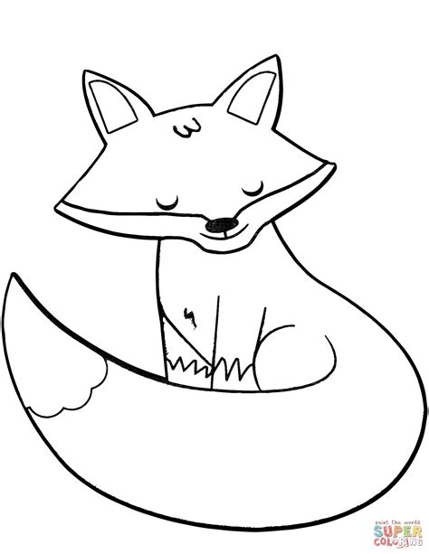 Cartoon Fox Coloring Pages