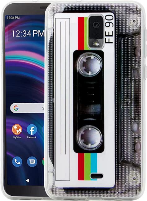 Retro Cassette Tape Case For Blu View 3 Phone Case Tracfone Blu View 3 Case Vintage