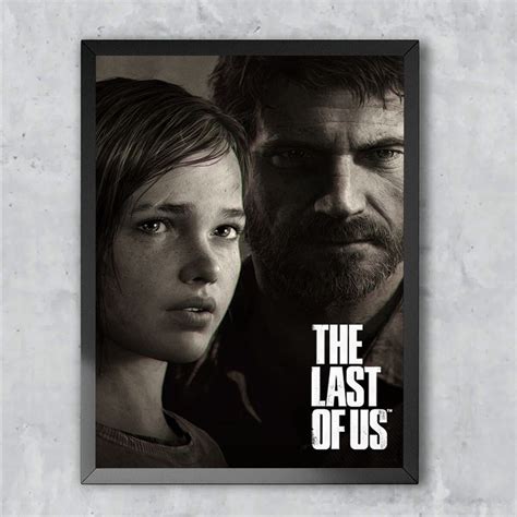 Quadro Decorativo Emoldurado Jogo The Last Of Us Videogame Emoldurado