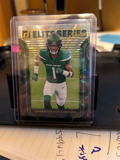 2022 Panini Donruss The Elite Series Rookies Ahmad Gardner Sauce Rookie