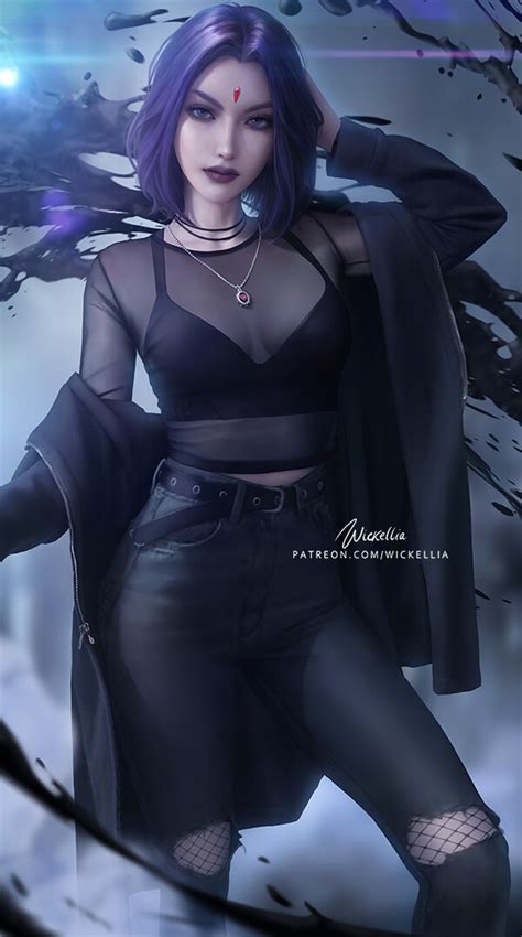 Artstation Raven Teen Titans