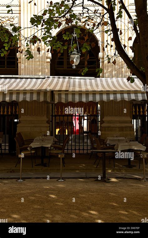 Café at Palais Royal in Paris France Stock Photo Alamy