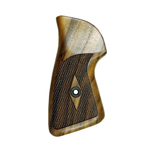 RUGER SP101 WOOD GRIPS CHECKERED - Vintage Gun Grips