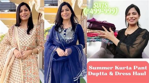 Summer Kurta Pant Dupatta Dress Haul L Dream Simple In