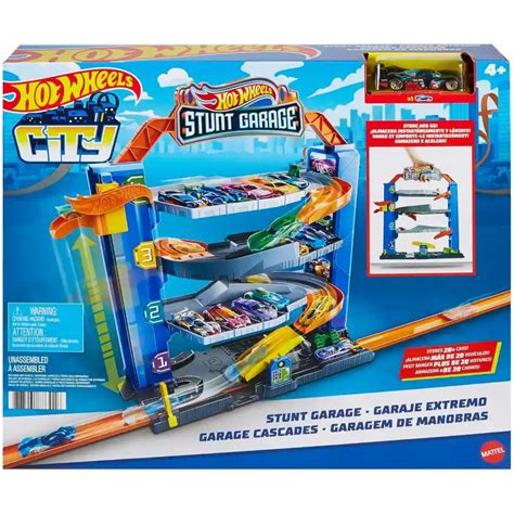 Hot Wheels City Stunt Garage Play Set Kidztopia