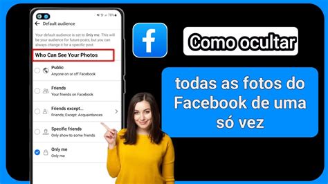 Como Ocultar Todas As Fotos Do Facebook De Uma Vez Novo 2023 YouTube
