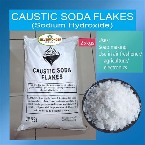 25kgs Caustic Soda Flakes Sodium Hydrogen Lye China Shopee Philippines