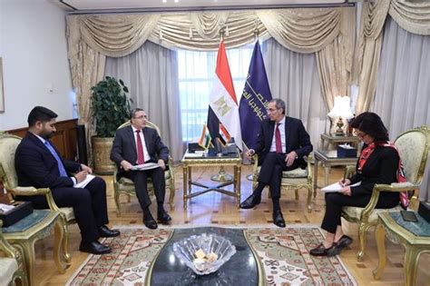 Egypt Mcit Minister Amr Talaat Meets Indian Ambassador Ajit