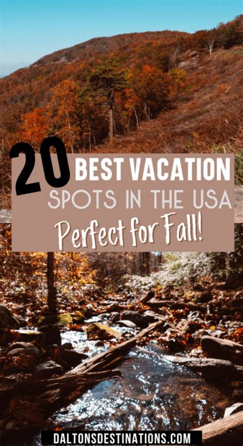 Top Fall Destinations In The USA | Autumn destinations, Best vacation ...