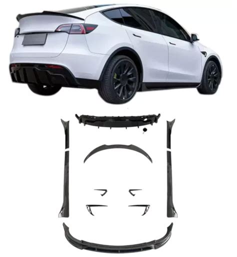 Tesla Model Y Bodykit Kit Carrosserie Diffuseur Lat Ral L Vre Avant