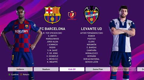 PES 2020 Master League Season 2 FC Barcelona Vs Levante UD PC Game