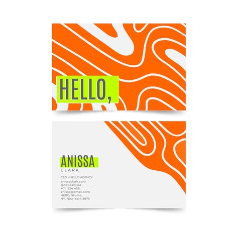 Free Vector | Neon business cards template