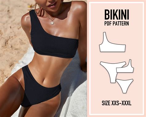 Bikini Pattern PDF Sewing Pattern Swimsuit One Piece Bikini Sewing Pattern Swimsuit Pattern