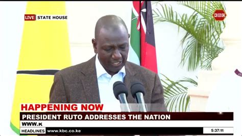 Ruto I Urge My Brother Raila To Call Off Demonstrations And Give