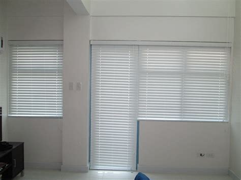 White Faux Wood Blinds for White Interior: Greenhills, San Juan City