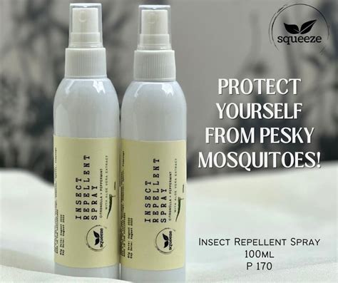 Squeeze Insect Repellent Spray 100ml Lazada Ph