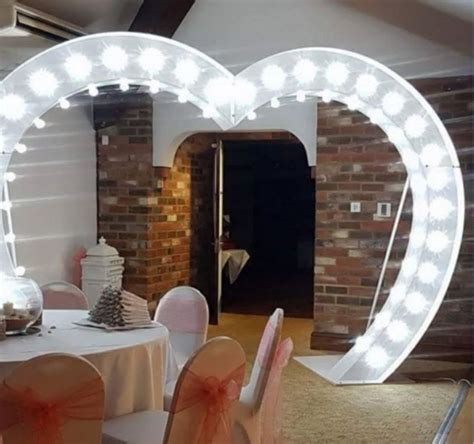 Secondhand Prop Shop Hearts And Cupids M Led Heart Arch Milton