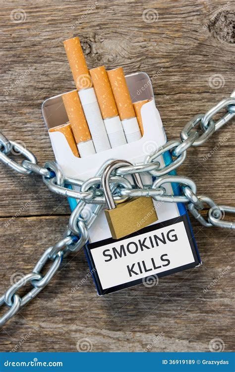 Locked cigarettes stock image. Image of lock, health - 36919189