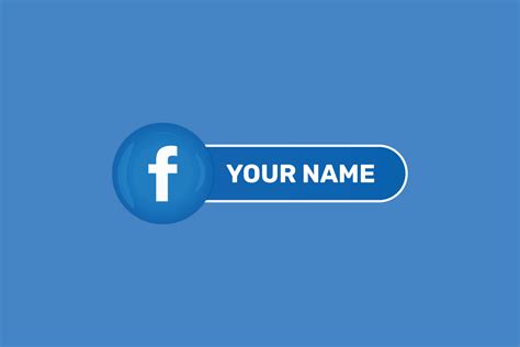 Glossy facebook icon label with user name banners Premium Vector ...