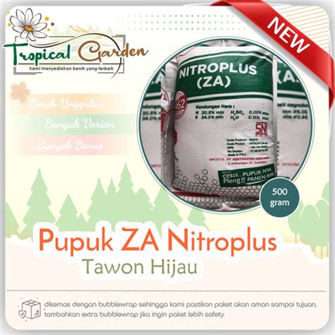 Jual Pupuk ZA Tawon Hijau Nitroplus Kemasan Plastik Repack 500 Gram