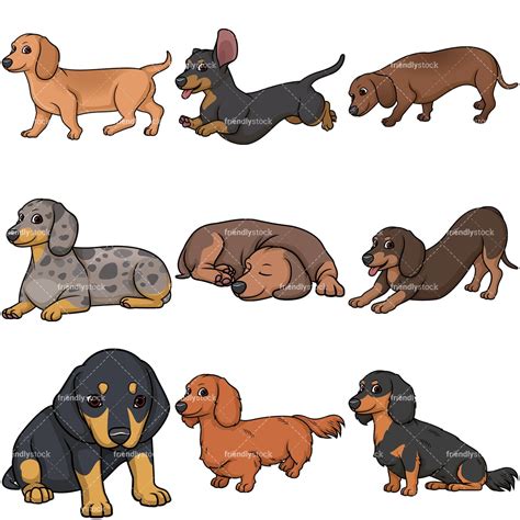 Dachshund Cartoon Clipart