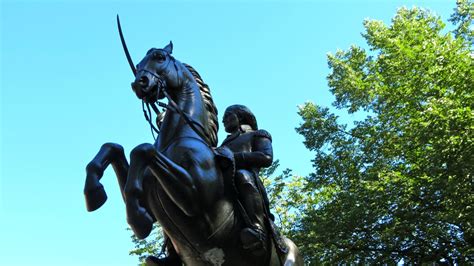 Equestrian statue of Casimir Pulaski in CT Hartford US