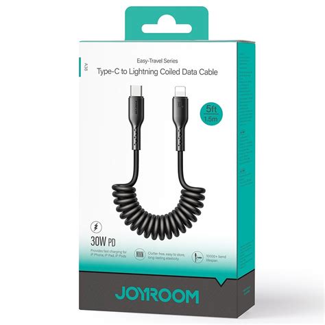 Joyroom Sa Cl W Usb C Type C To Pin Coiled Fast Charging Data